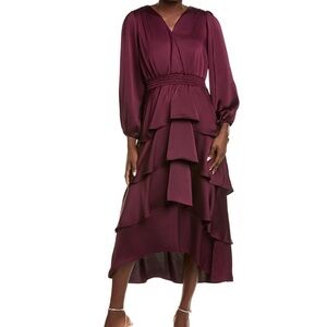 Anne Klein Plum High Low Dress